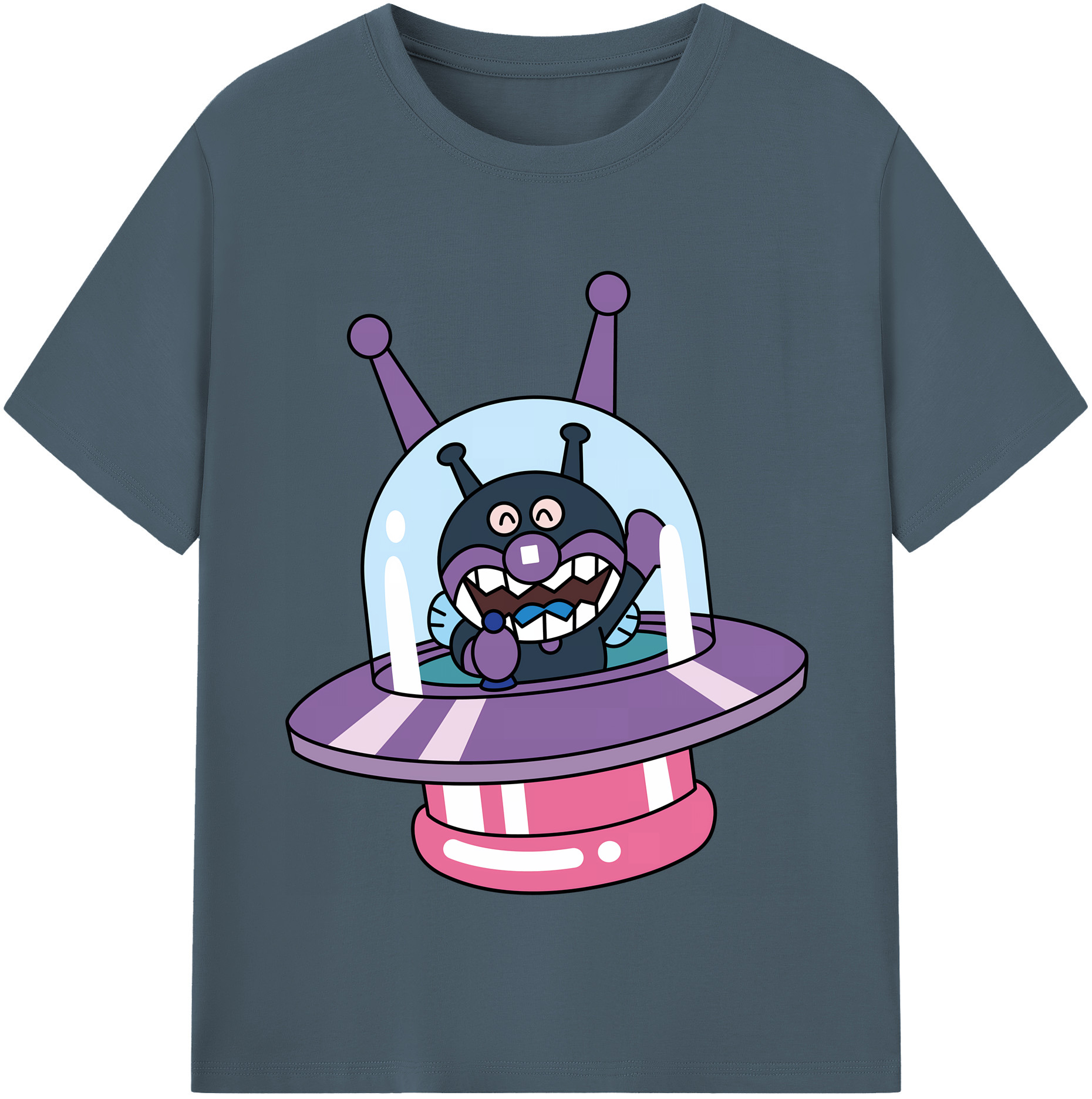 （画像用） アンパンマン Anpanman 綿100％半袖Tシャツ（フロントプリント）